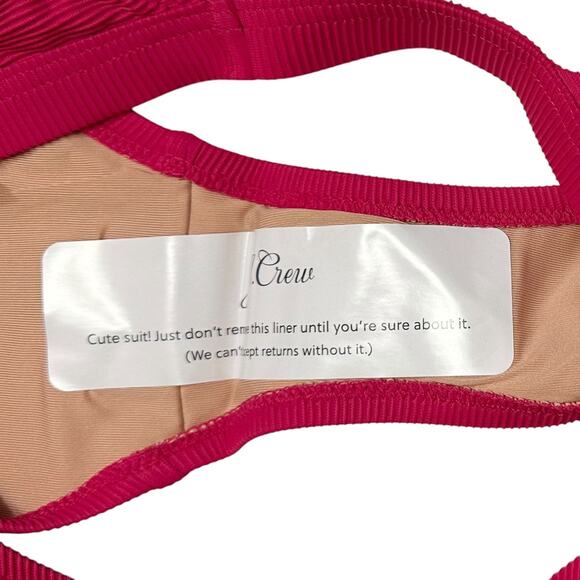 2/$15 NWT J. Crew Ribbed-Trim Hipster Full Coverage Bikini Bottom Pink Size XXL - Picture 3 of 7